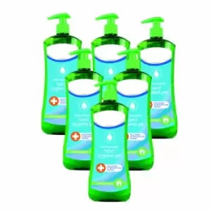 Image of Anti-bacterial Alcohol Hand Gel Pump Dispenser 500ml - Pack of 6