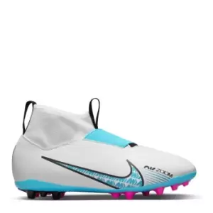 Image of Nike Jr. Mercurial Zoom Superfly 9 Academy AG Little/Big Kids Artificial-Grass Soccer Cleats - White