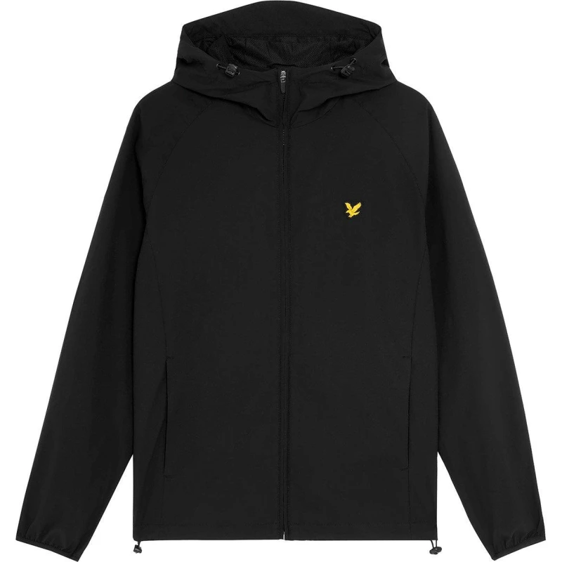 Image of Lyle and Scott Mens Woven Zip Through Tracksuit Top Jet Black Z865 male M