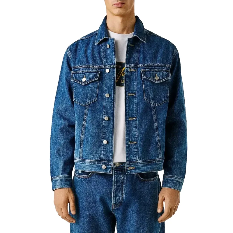 Image of Pepe Jeans Albion Denim Jacket Denim Denim L