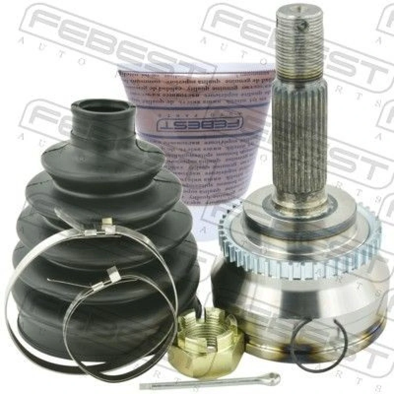 Image of FEBEST 0410-033A43 Joint, drive shaft Front Axle, with ABS sensor ring Joint,drive shaft (236)