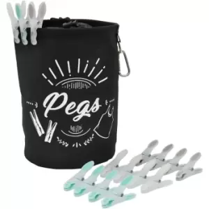 image of JVL Large Peg Bag with 144 Soft Grip Pegs