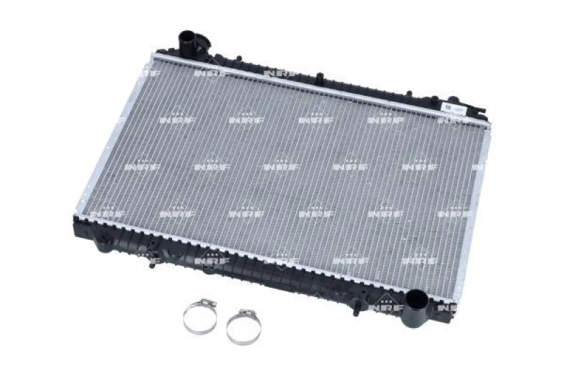 Image of NRF 509534 Engine radiator EASY FIT Brazed cooling fins, Aluminium, with mounting parts Aluminium Radiator,engine cooling (470)