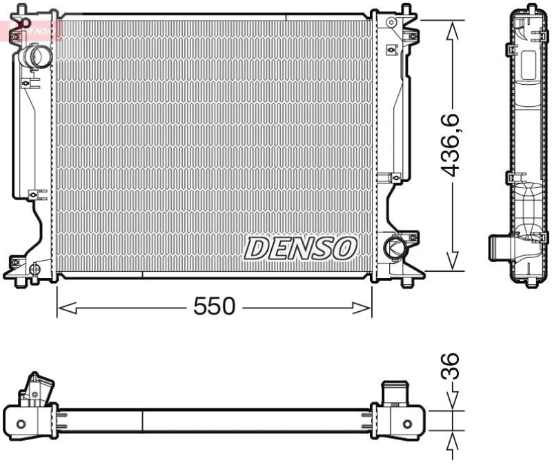 Image of DENSO Engine radiator DENSO DRM51014