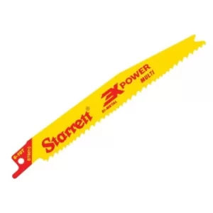 image of Starrett BT12610-5 Bi-Metal Reciprocating Blade, Tapered 300mm 6-10 TPI (Pack 5)