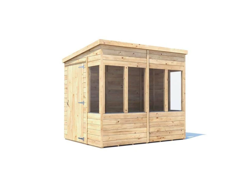 Image of Dunster House Potting Shed Pent Roof W6' X D8' (W1.8M X D2.4M) Superfelt, Overlord Modular