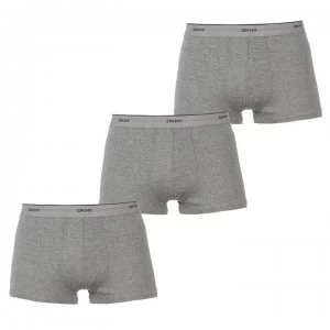 image of DKNY 3 Pack No Show Trunks - Grey