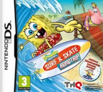 image of SpongeBob Squarepants Surf and Skate Roadtrip Nintendo DS Game