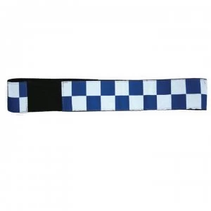 image of Equisafety Polite Hat Band Reflective Blue - Blue