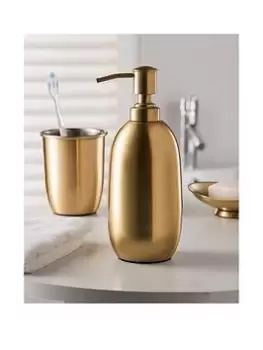 image of Our House 3 Piece Bathroom Accessory Set - Gold