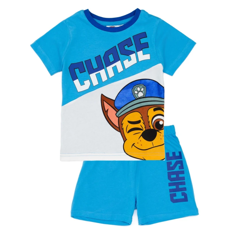 Image of Paw Patrol Short Sleeve Short Leg Pyjama Set Blue male