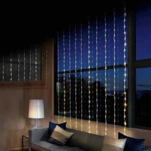 Image of Premier Decorations 10m LED Waterfall Curtain Lights - White