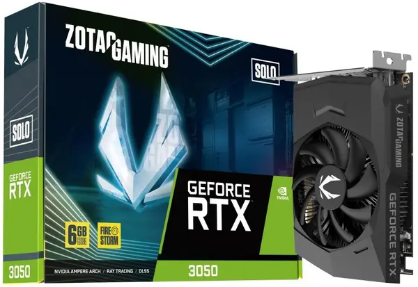 image of ZOTAC GeForce RTX 3050 6GB SOLO Graphics Card