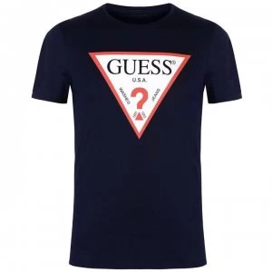 Guess Logo Original T Shirt - Blue Navy G720