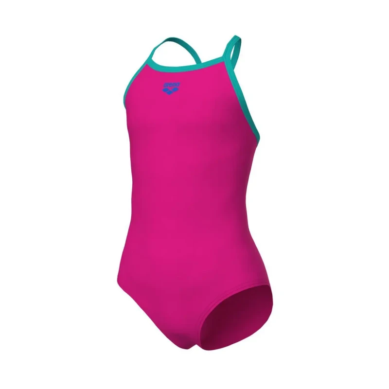 Image of One Piece swimsuit for girls Arena Light Drop Solid Rose Female 10/11 ans