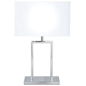 image of The Lighting and Interiors Group Ellis Table Lamp - Chrome