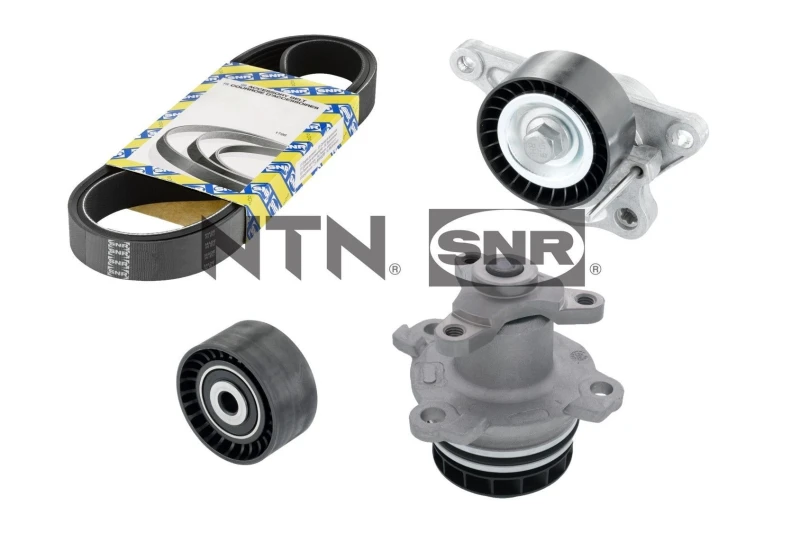 Image of Water Pump + V-Ribbed Belt Kit SNR KAP855.240