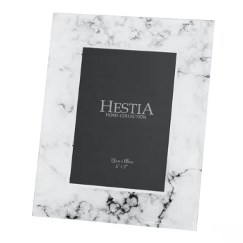 image of 5" x 7" - Hestia Glass Marble Photo Frame