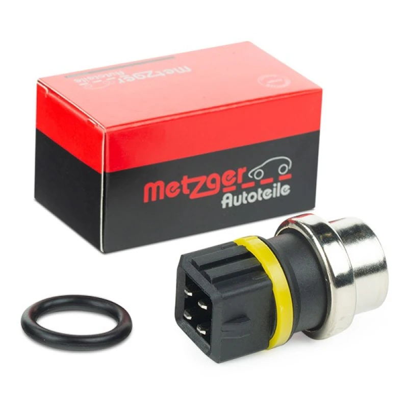 Image of METZGER 0905020 Coolant Temperature Sensor yellow, with gasket/seal, yellow Coolant Temperature Sensor (830)