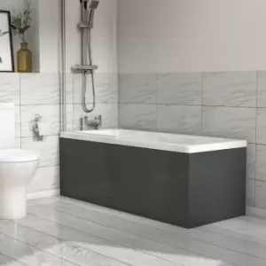 image of 1500mm Dark Grey Front Bath Panel - Pendle