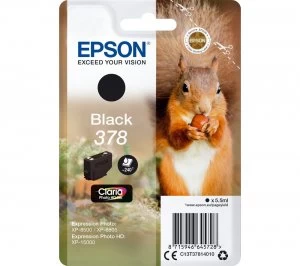 Image of Epson Squirrel 378 Black Ink Cartridge