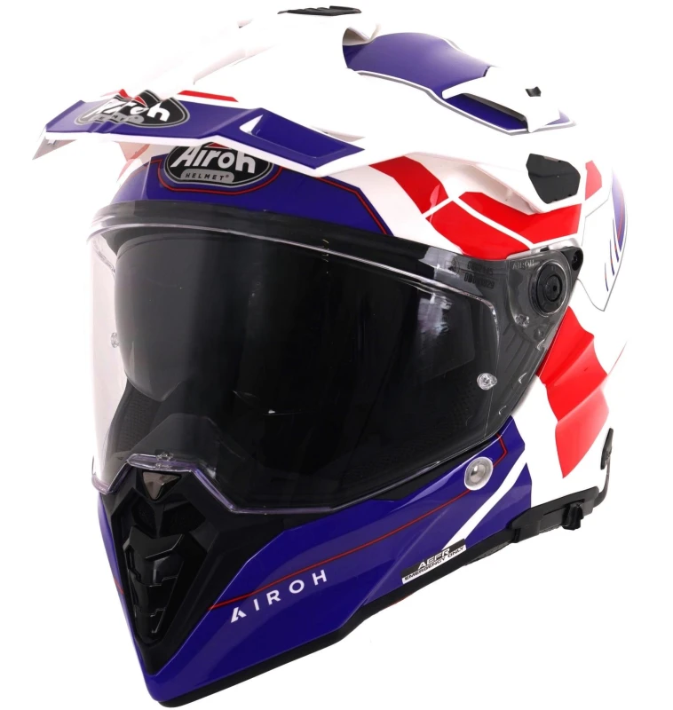 Image of ARH195XXL - Airoh Commander 2 Helmet - Reveal Blue/Red Gloss - XXL Blue ARH195XXL