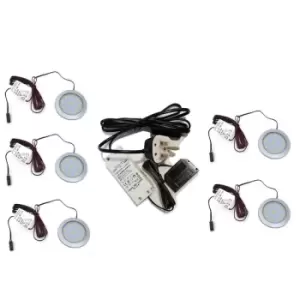 Image of Orbit xl - Bright LED Light Under Cabinet Shelf Cupboard Set - Light Colour White - Lights 5