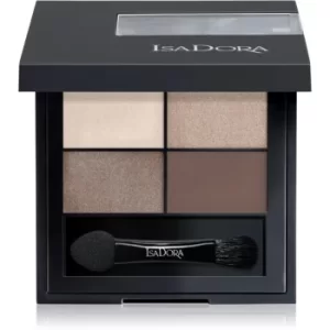 image of IsaDora Eye Shadow Quartet Eyeshadow Palette Shade 04 Cappuccino 3,5 g