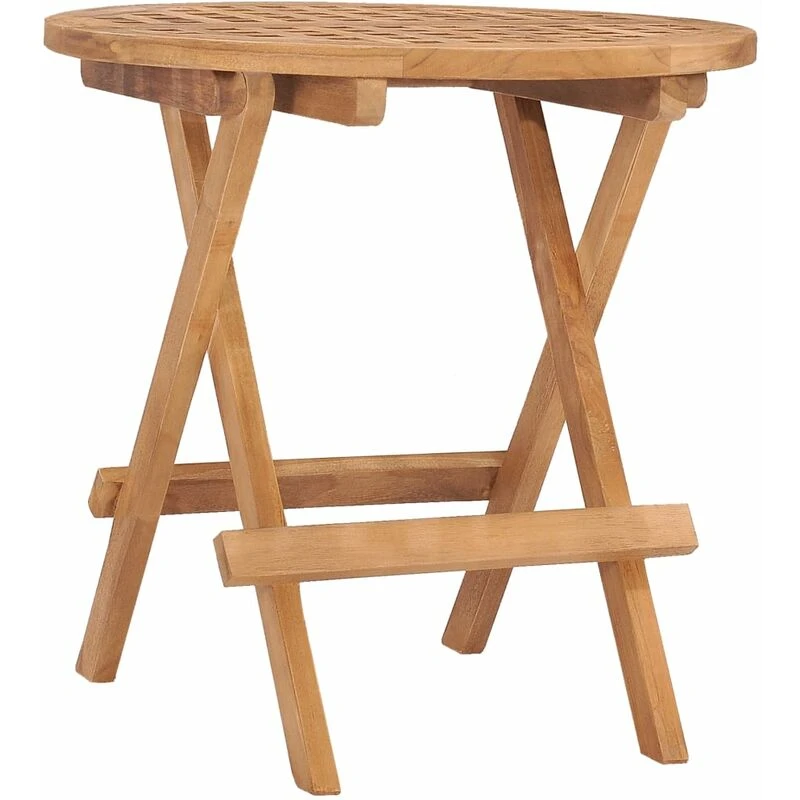 Image of VIDAXL Folding Garden Table 50x50x50cm Solid Teak Wood Vidaxl 8720286208540