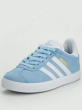 Image of Adidas Originals Gazelle Childrens Trainers - Light Blue