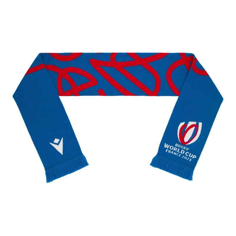 Image of Macron Rugby World Cup France 2023 Scarf Mens - Blue Blue One Size