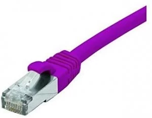 Patch Cord RJ45 F/UTP CAT.6 Purple - 2m Full Copper