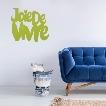 Image of Joie De Vivre - Green Green Decorative Wooden Wall Accessory