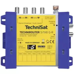 Image of TechniSat TechniRouter 5/1x8 G-R SAT multiswitch Inputs (multiswitches): 5 (4 SAT/1 terrestrial) No. of participants: 8