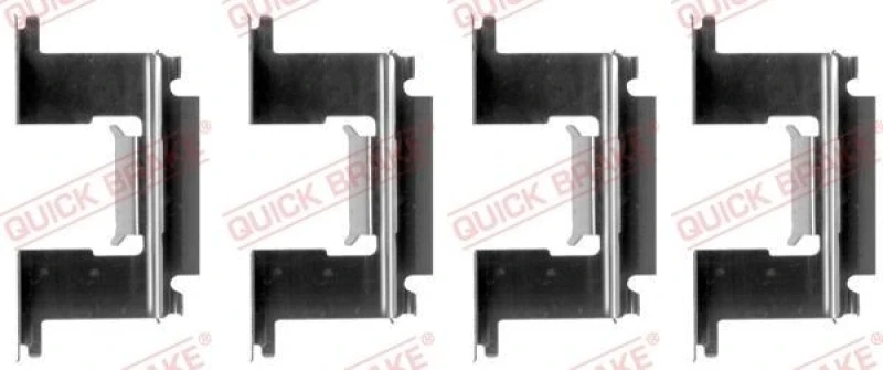 Image of QUICK BRAKE Brake pad fitting kit QUICK BRAKE 109-1064