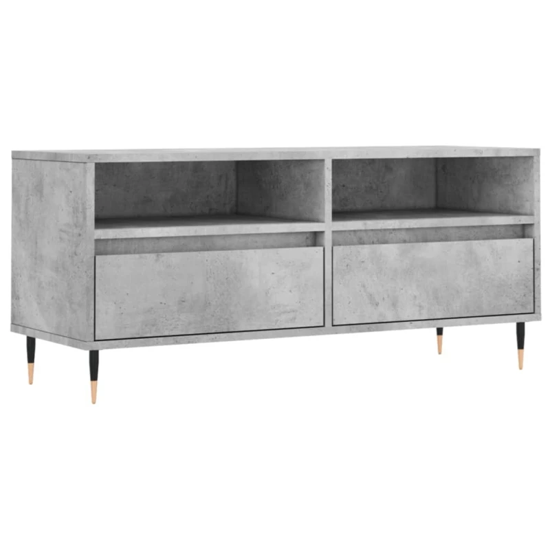 Image of VIDAXL TV Cabinet Concrete Grey 100x34.5x44.5cm Engineered Wood Vidaxl 8720845874599