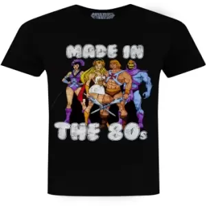 image of Masters Of The Universe Mens Made In The 80A's T-Shirt (M) (Black)