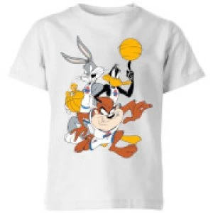 image of Space Jam Group Shot Kids T-Shirt - White - 11-12 Years