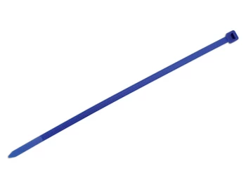 Image of Cable Tie 200 x 4.8mm Blue Pk 100 Connect 30337