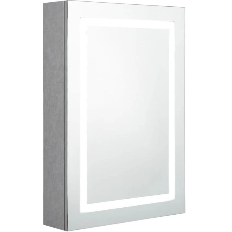 Image of VIDAXL Vidaxl - LED Bathroom Mirror Cabinet Concrete Grey 50x13x70cm 8720286332511