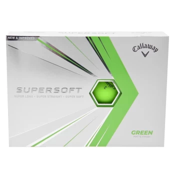 Image of Callaway Supersoft Matte Golf Ball Pack - Green