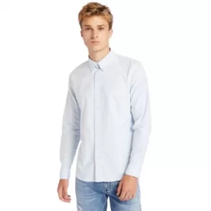 image of Timberland Pleasant River Oxford Shirt For Men In Light Blue Light Blue, Size L