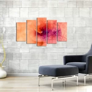 Image of 5ABSMDF-36 Multicolor Decorative MDF Painting (5 Pieces)