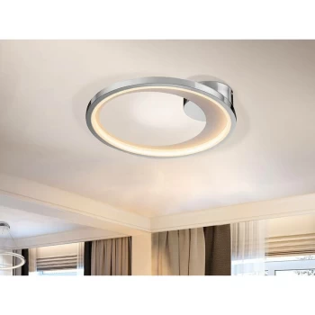 image of Schuller Laris - Integrated LED Flush Ceiling Light Round Chrome