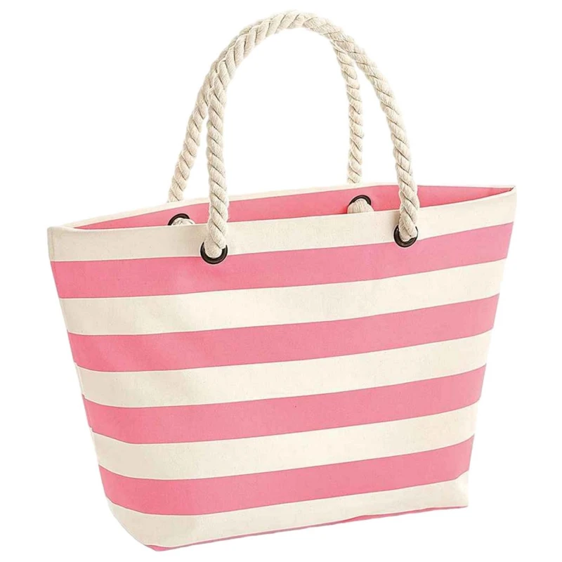Image of Westford Mill Womens Nautical Tote Bag in Pink Pink Female One Size