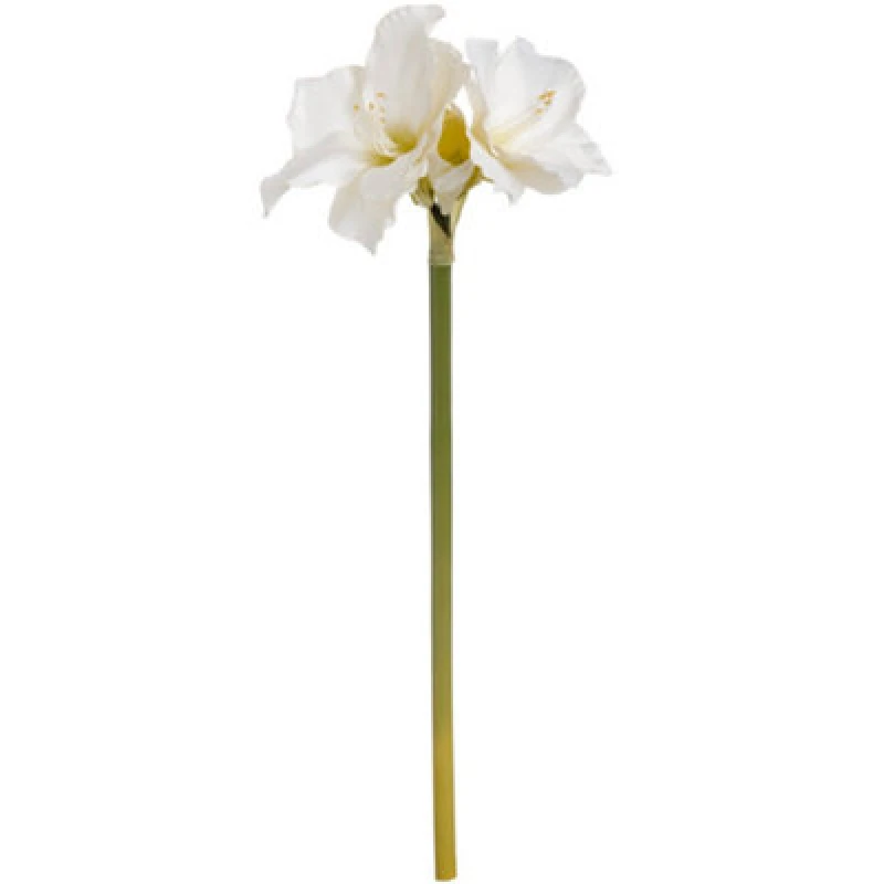 Image of Hill Interiors Single Artificial Amaryllis Flower Stem White (One Size)
