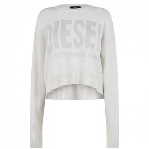 image of Diesel Lurex Knit Jumper - Cream 129