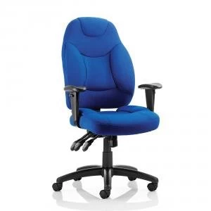 Image of Sonix Galaxy Task Operator Chair With Arms Fabric Blue Ref OP000066