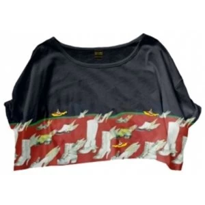 Image of The Beatles Y/Sub Flying Shoes Ladies Crop Tee: Small