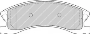 Image of Ferodo FDB1659 Brake Pad Set Front Axle Premier Car